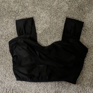 Albion Fit Black Swim Crop Top - S